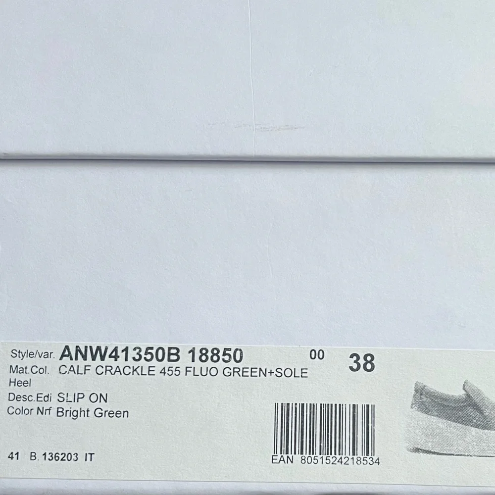 JW Anderson Cracked Leather Slip On Shoes